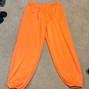 Hill brand orange sweatpants. 3XL